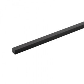 Perfil de Sobrepor LED Archi Linear 1 Metro Alto IRC>93 Lente Preta 2700K Quente 18,5W 24V Alumínio Preto | Stella STH20963PTO/27