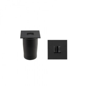 Embutido de Solo/Chão LED Line Quadrado IP67 3000K Quente 6W Bivolt 7,1x7,1cm Alumínio Preto | Stella STH20725/30
