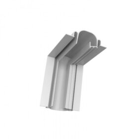 Perfil de Embutir Line Up Linear Junção Ângulo Fechado 13,5x8,5cm Alumínio Branco - Newline PELS001